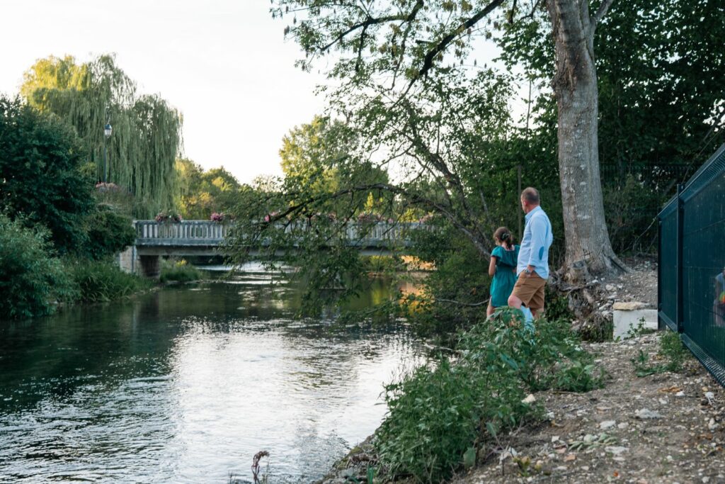 Vu sur la Seine depuis le jardin